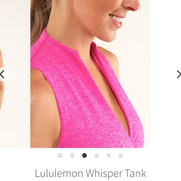 Lululemon whisper tank in Barbie pink - Picture 5 of 6